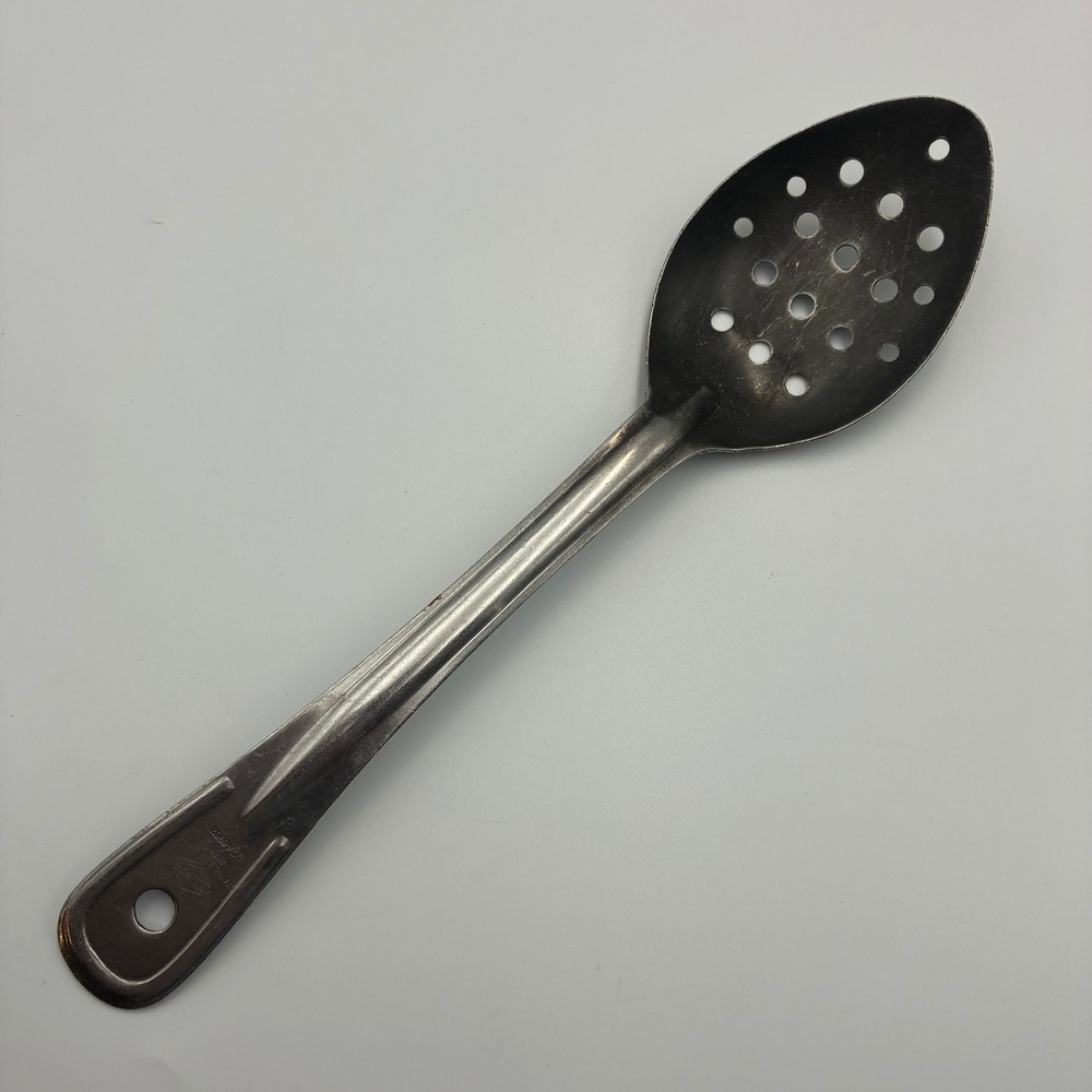 Vollrath 46962 Stainless Steel Slotted Basting Spoon Japan Perforated 11 Inch